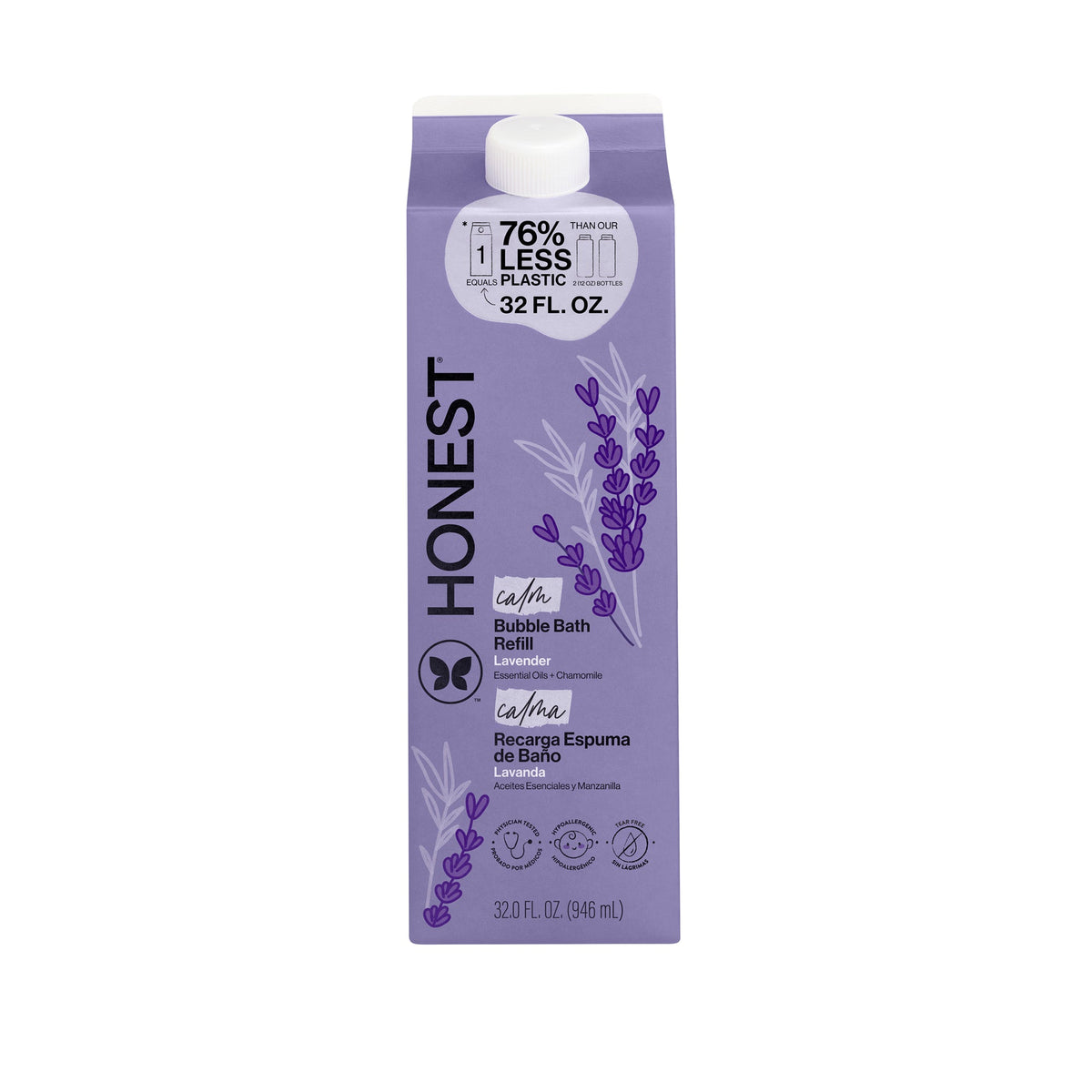 Bubble Bath, Carton Refill, Lavender