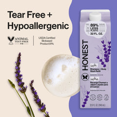 Shampoo Body Wash, Carton Refill, Lavender