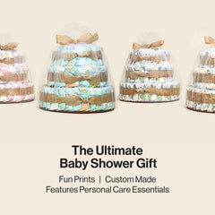 Diaper Cake, Turtle Time, Deluxe