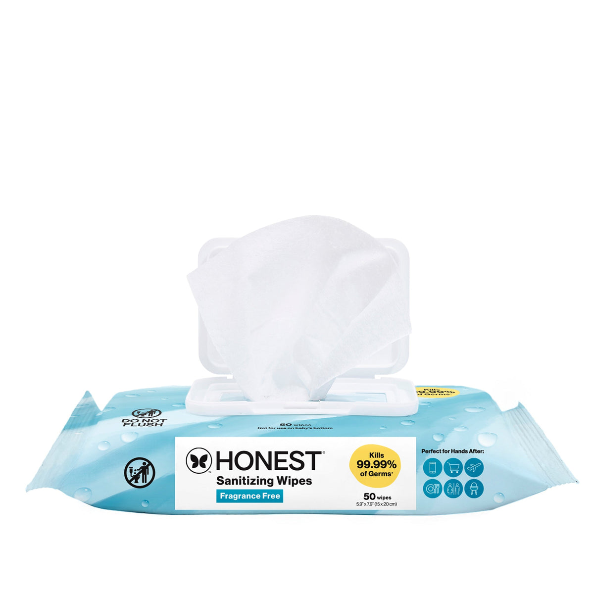 Sanitizing Alcohol Wipes, Free + Clear