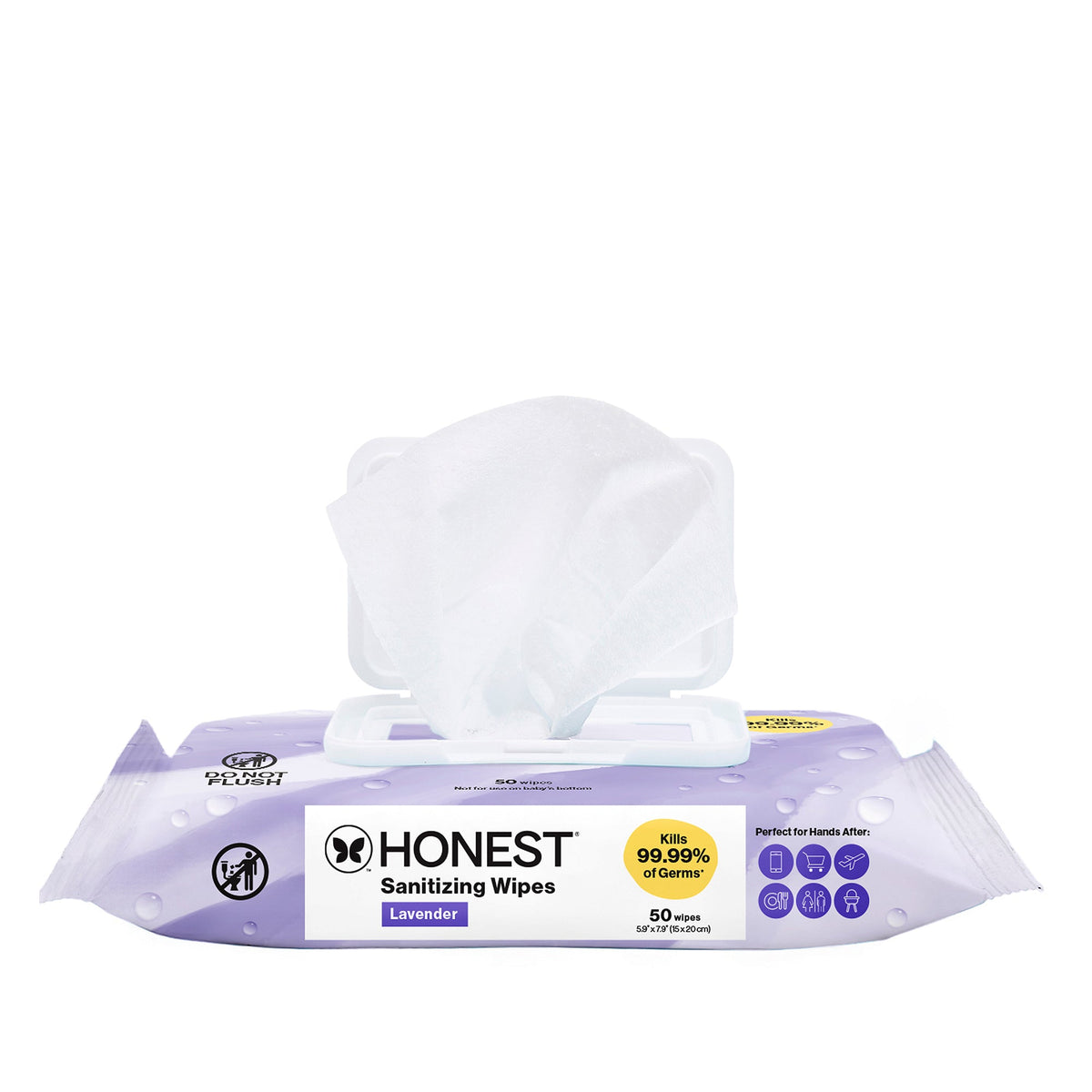 Sanitizing Alcohol Wipes, Lavender Field